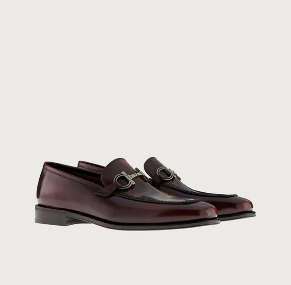 Giày Salvatore Ferragamo Moccasin Gancini 'Siena Tan' 02C047-749420 - Ảnh 2