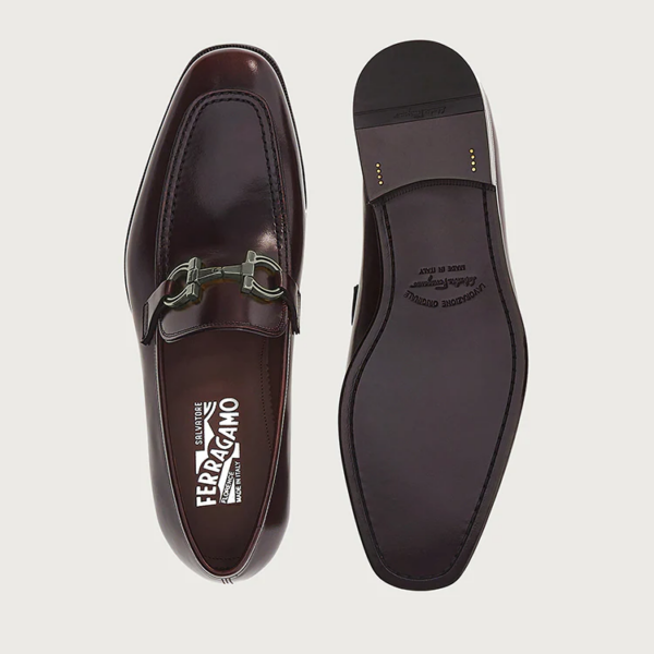 Giày Salvatore Ferragamo Moccasin Gancini 'Siena Tan' 02C047-749420 - Ảnh 5