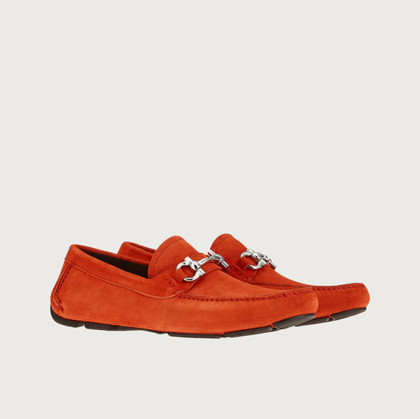 Giày Salvatore Ferragamo Driver Gancini 'Apple Red' 020350-749443 - Ảnh 2