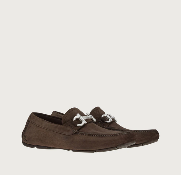 Giày Salvatore Ferragamo Driver Gancini 'Brown' 020350-749446 - Ảnh 2