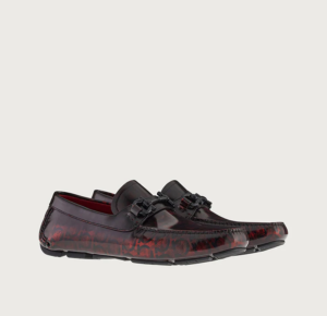 Alternative view of Giày Salvatore Ferragamo Driver Gancini 'Red' 02C398-749451