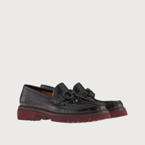 Alternative view of Giày Salvatore Ferragamo Moccasin Gancini 'Black Cumin' 02B522-749463