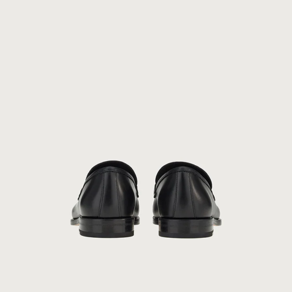 Giày Salvatore Ferragamo Moccasin Gancini 'Black' 02C160-749603 - Ảnh 3