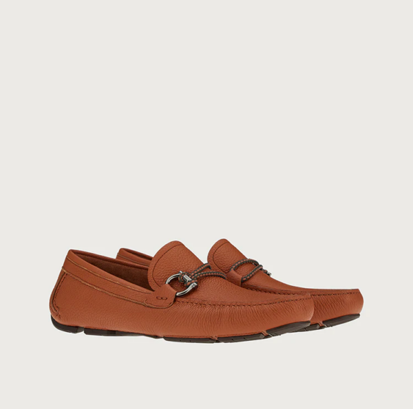 Giày Salvatore Ferragamo Driver Gancini 'Siena Tan' 02A220-749609 - Ảnh 2
