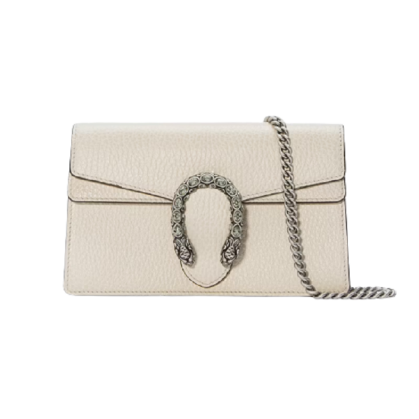 Túi Gucci Dionysus Super Mini Leather White 476432-CAOGM-9174