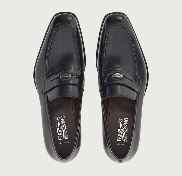 Giày Salvatore Ferragamo Penny Loafer 'Black' 020596-750469 - Ảnh 4