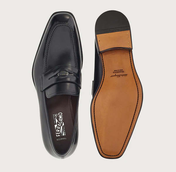 Giày Salvatore Ferragamo Penny Loafer 'Black' 020596-750469 - Ảnh 5