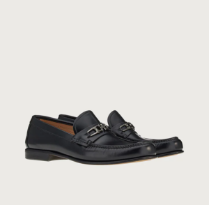 Alternative view of Giày Salvatore Ferragamo Moccasin Gancini 'Black' 020667-750514