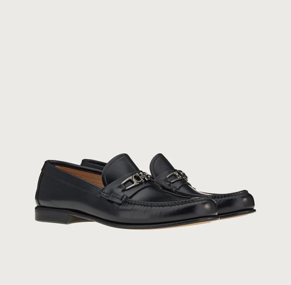 Giày Salvatore Ferragamo Moccasin Gancini 'Black' 020667-750514 - Ảnh 2