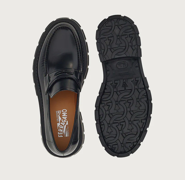 Giày Salvatore Ferragamo Moccasin Signature 'Black' 020620-750527 - Ảnh 4
