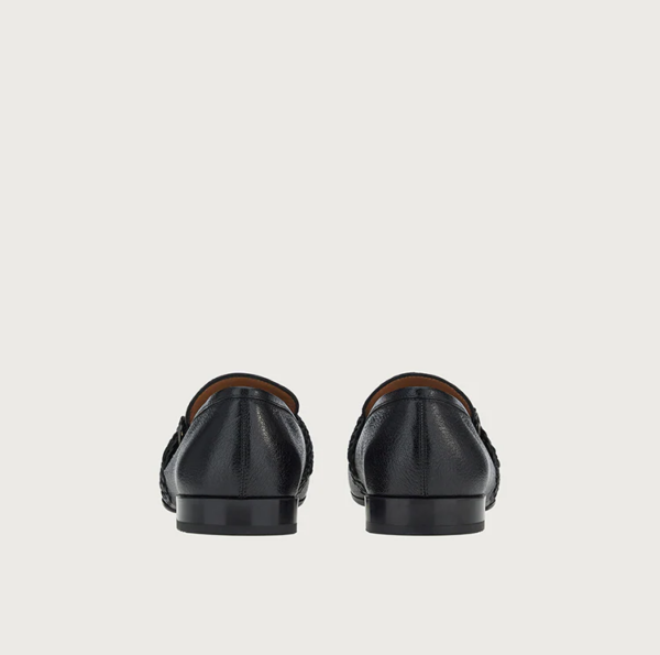 Giày Salvatore Ferragamo Moccasin Gancini 'Black' 020593-750541 - Ảnh 3