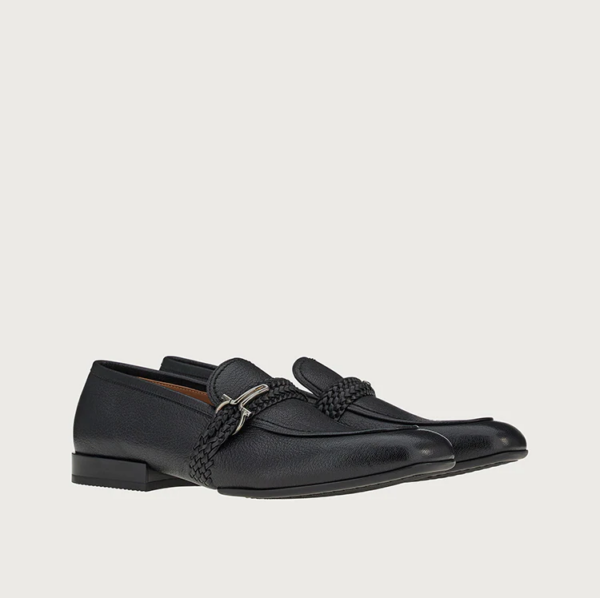 Giày Salvatore Ferragamo Moccasin Gancini 'Black' 020593-750541 - Ảnh 2
