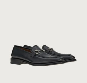 Alternative view of Giày Salvatore Ferragamo Moccasin Gancini 'Black' 020576-750861