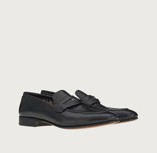Giày Salvatore Ferragamo Penny Loafer 'Black' 020653-750901 - Ảnh 2
