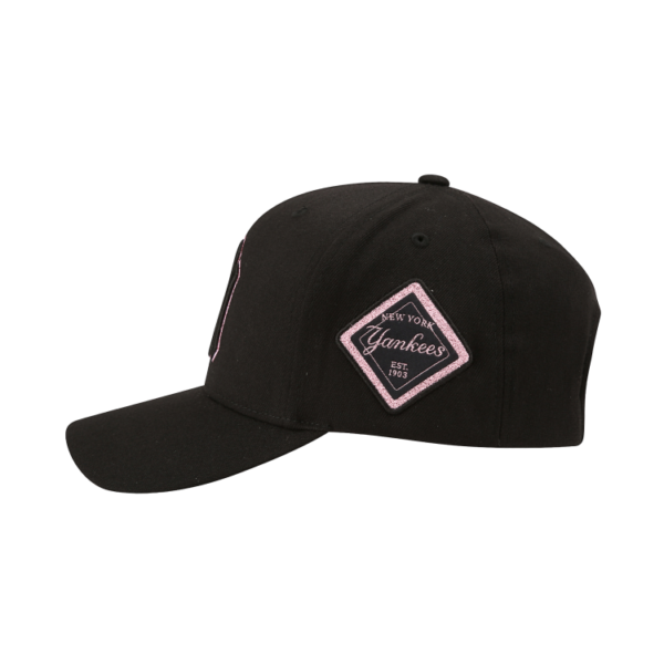 Mũ MLB Diamond Curve NY Yankees Pink 32CP85931-50L - Ảnh 3