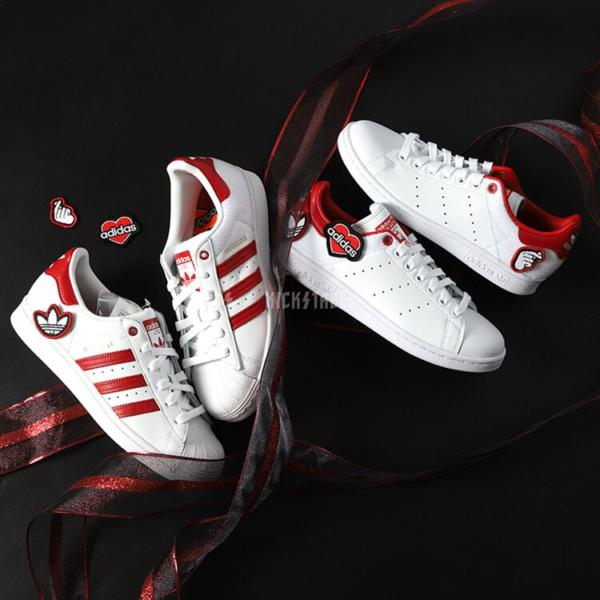 Giày Adidas Superstar 'Velcro Patches White Scarlet' FY3117 - Ảnh 5