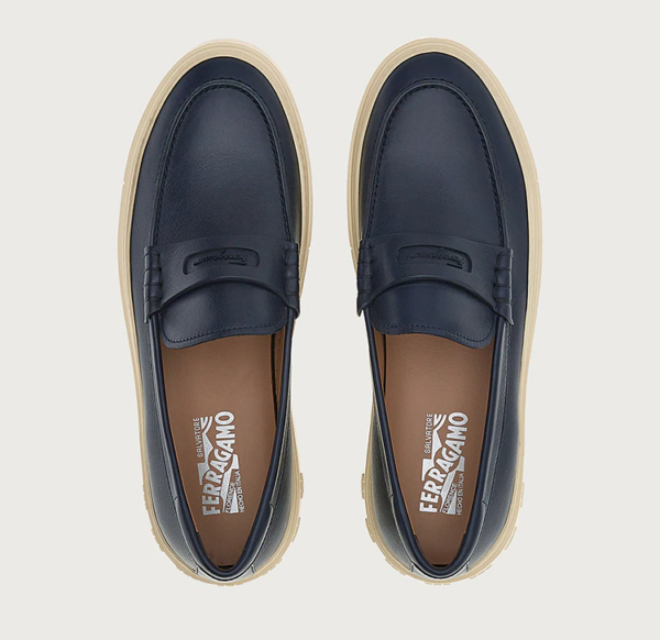 Giày Salvatore Ferragamo Sporty Loafer 'Blue Marine' 020557-751162 - Ảnh 4