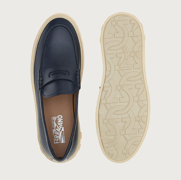 Giày Salvatore Ferragamo Sporty Loafer 'Blue Marine' 020557-751162 - Ảnh 5