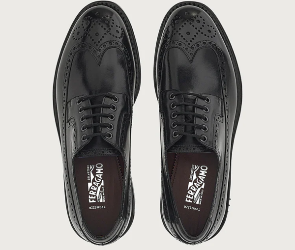 Giày Salvatore Ferragamo Derby 'Black' 020677-751291 - Ảnh 5