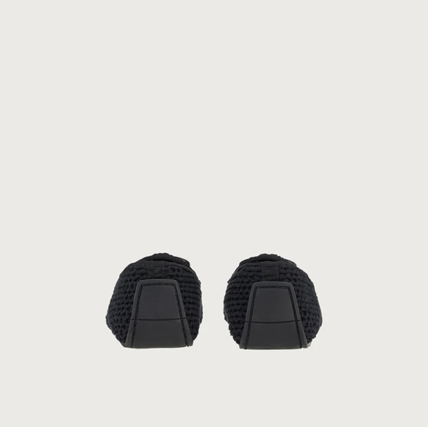 Giày Salvatore Ferragamo Driver Gancini Crochet 'Black' 020672-751409 - Ảnh 3