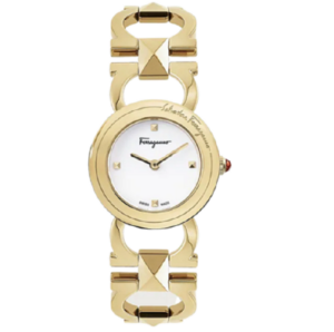 Dong Ho Salvatore Ferragamo Gancini Stud 'Glod' 611231-751933
