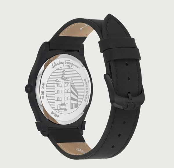 Dong Ho Salvatore Ferragamo Gancini Gent 'Black' 611238-751960