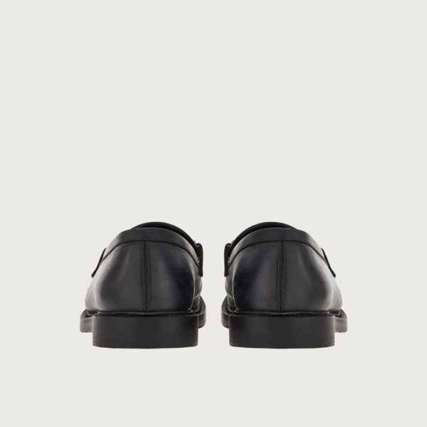 Giày Salvatore Ferragamo Moccasin Gancini 'Black' 020740-752443 - Ảnh 3