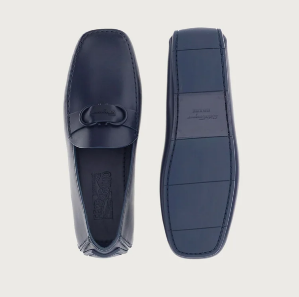 Giày Salvatore Ferragamo Driver Gancini 'Blue Marine' 020323-752691 - Ảnh 5