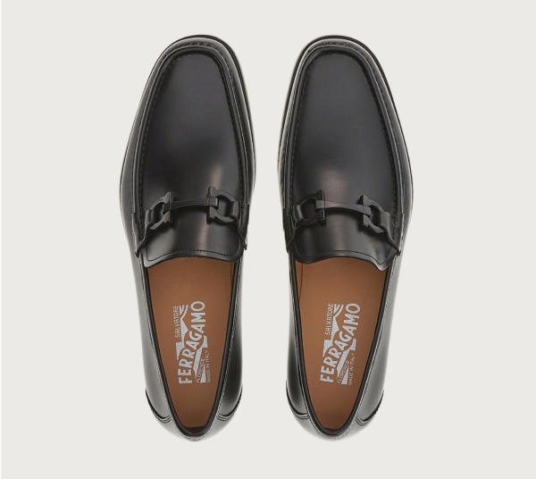 Giày Salvatore Ferragamo Moccasin 'Black' 029457-753156 - Ảnh 3