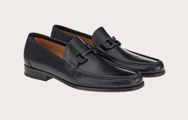 Giày Salvatore Ferragamo Moccasin 'Black' 029457-753156 - Ảnh 2