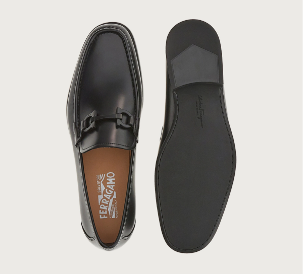 Giày Salvatore Ferragamo Moccasin 'Black' 029457-753156 - Ảnh 5
