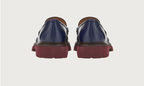 Giày Salvatore Ferragamo Gancini Loafer 'Marine Blue' - Ảnh 3