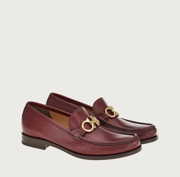 Giày Salvatore Ferragamo Moccasin Gancini 'Nebbiolo' 02B715-753162 - Ảnh 2