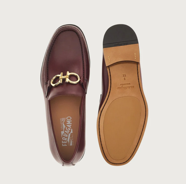 Giày Salvatore Ferragamo Moccasin Gancini 'Nebbiolo' 02B715-753162 - Ảnh 5