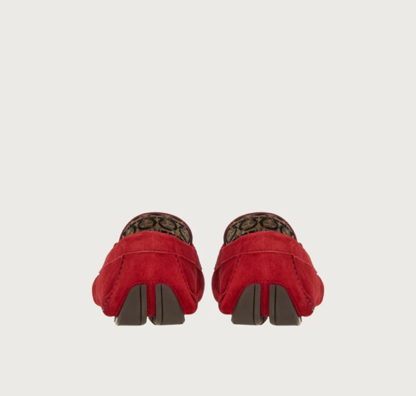 Giày Salvatore Ferragamo Driver Gancini 'Pomegranate' 020350-753171 - Ảnh 3