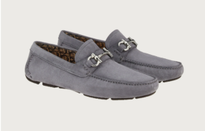 Alternative view of Giày Salvatore Ferragamo Driver Gancini 'Hematite' 020350-753172