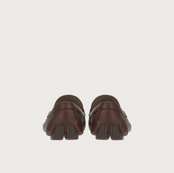 Giày Salvatore Ferragamo Driver Gancini 'Chocolate' 02B796-753176 - Ảnh 3