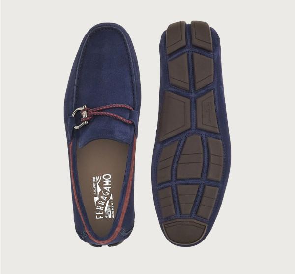 Giày Salvatore Ferragamo Driver Gancini 'Bluemarine' 02B796-732481 - Ảnh 5
