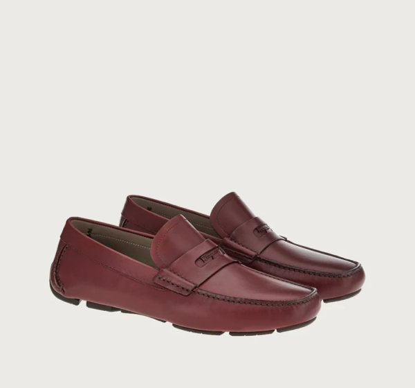 Giày Salvatore Ferragamo Driver Signature 'Aubergine' 020356-753184 - Ảnh 2