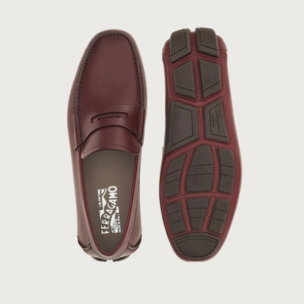 Giày Salvatore Ferragamo Driver Signature 'Aubergine' 020356-753184 - Ảnh 5