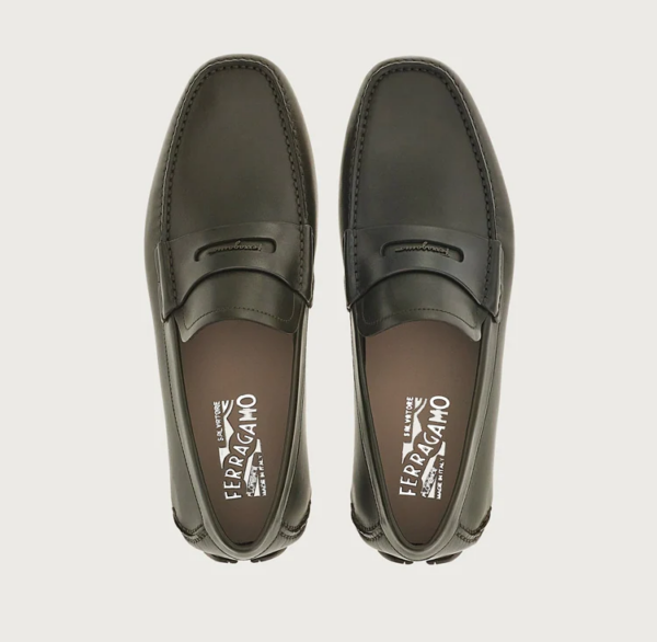 Giày Salvatore Ferragamo Driver Signature 'Moss' 020356-753185 - Ảnh 4