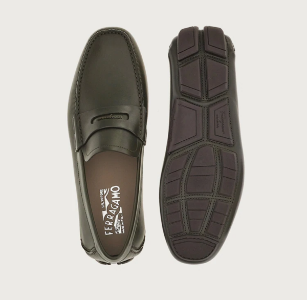Giày Salvatore Ferragamo Driver Signature 'Moss' 020356-753185 - Ảnh 5