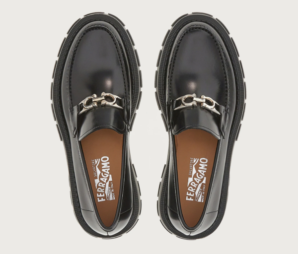 Giày Salvatore Ferragamo Moccasin 'Black' 020814-753788 - Ảnh 3