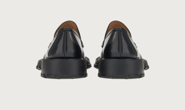 Giày Salvatore Ferragamo Moccasin 'Black' 020814-753788 - Ảnh 4