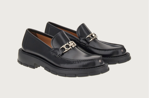 Giày Salvatore Ferragamo Moccasin 'Black' 020814-753788 - Ảnh 2
