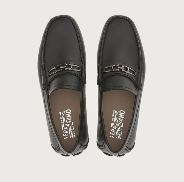 Giày Salvatore Ferragamo Driver Gancini 'Black' 020803-753791 - Ảnh 4
