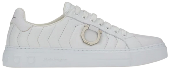 Giay Salvatore Ferragamo Gancini 'White' 020776-753818