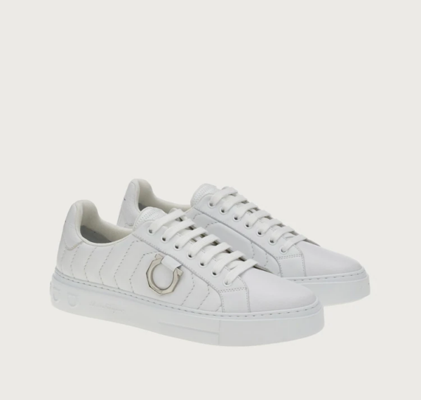 Giay Salvatore Ferragamo Gancini 'White' 020776-753818