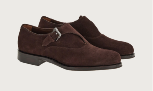 Alternative view of Giày Salvatore Ferragamo Single Monkstrap 'Brown' 020834-753877