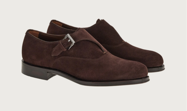 Giày Salvatore Ferragamo Single Monkstrap 'Brown' 020834-753877 - Ảnh 2